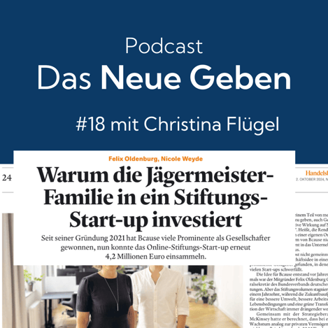 Podcastfolge 18 mit Unternehmerin und bcause-Investorin Christina Flügel aus der Jägermeister-Familie